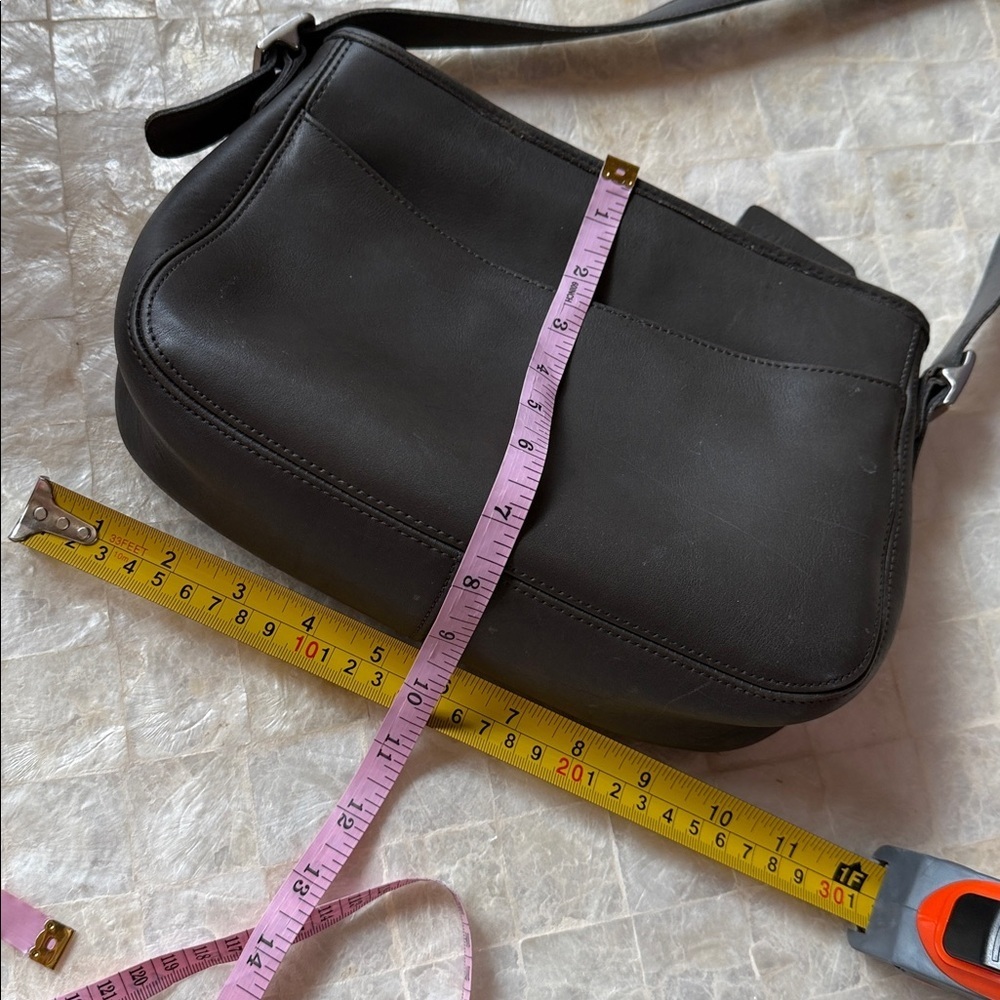 Coach Chelsea Vintage 6000 Gray Leather CrossBody Bag purse grey - Picture 12 of 13